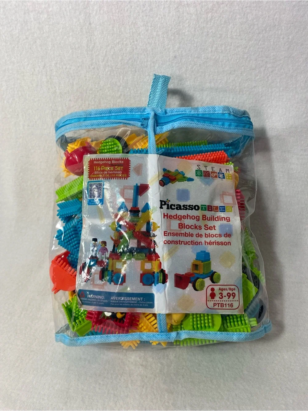 Picasso Tiles Hedgehog Building Blocks Set PTB116 116 Piece Set Ages 3-99 New